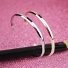 Brand Jewelry Wholesale Customized Women Men Titanium Steel Cuff Bracelet In Stock Watch Accessories