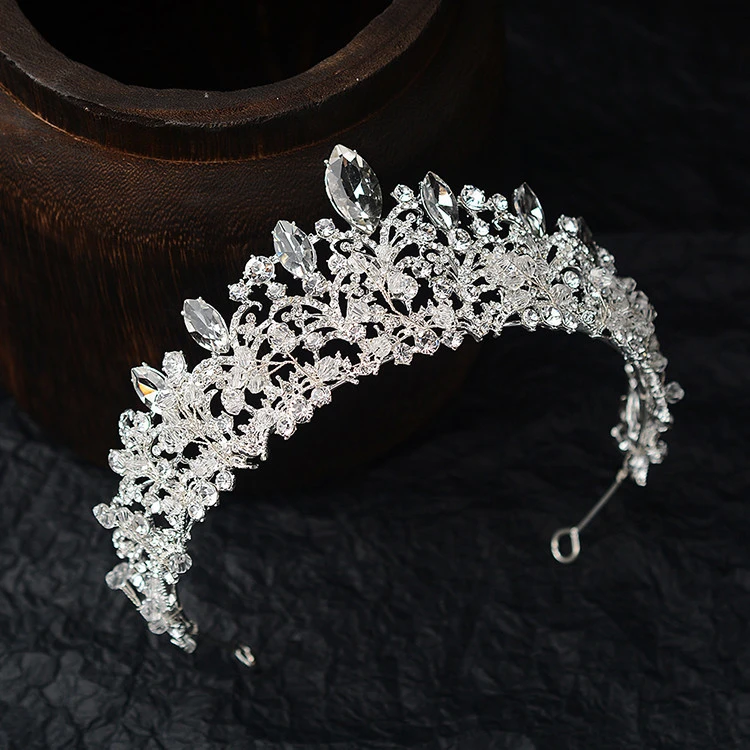 Bride Tiara Europe Luxury Handmade Crystal Crown Bride Hair Accessory Wedding Hair Accessories
