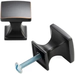 brushed nickel bedroom furniture funky  curved square top cabinet knobs dresser drawer pull handles