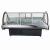 Import Butcher meat shop fresh meat display cabinet curved glass freezer can be customized from China