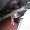 Car metal steering wheel accelerator brake lock car safety lock