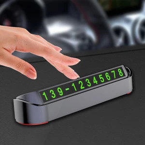 Car Number Plate Temporary  Car Parking Card  Car Interior Accessories Telephone Number Card
