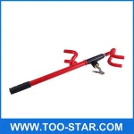 Car Security Lock Red Twin Hooks Anti-theft Steering Wheel Lock