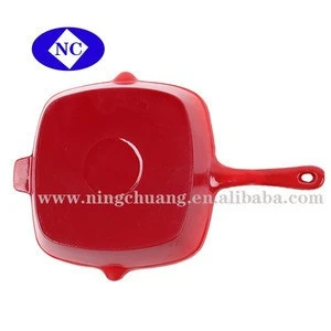 cast iron frypan/enamel pan/cast iron electric skillet
