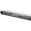 Cat6 FTP Patch Panel, Compatible with Cat6 Cabling, 24-Port ,1U 19"