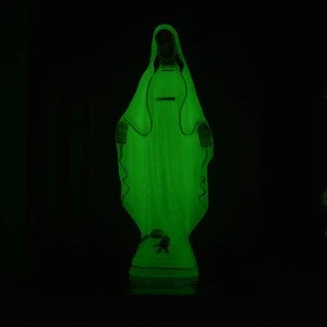 Catholic Wholesale Home Decoration Big Luminous St Mary  Figurine  cheap Religious Plastic Glowing Madonna Statue