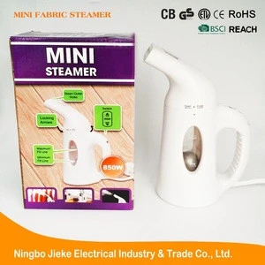 CE ROHS approved PLASTIC 220V Portable travel mini handheld garment steamer MADE IN NINGBO