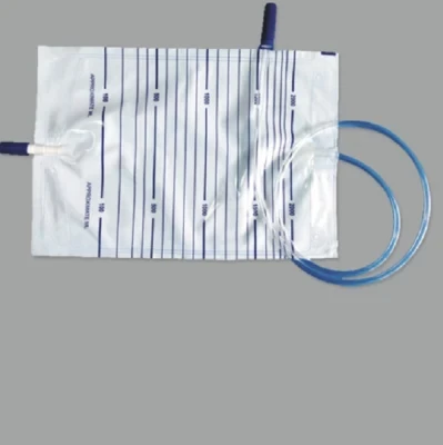 CE/ISO Approved 2000ml Pull-Push Outlet Valve Urine Bag (MT58043001)