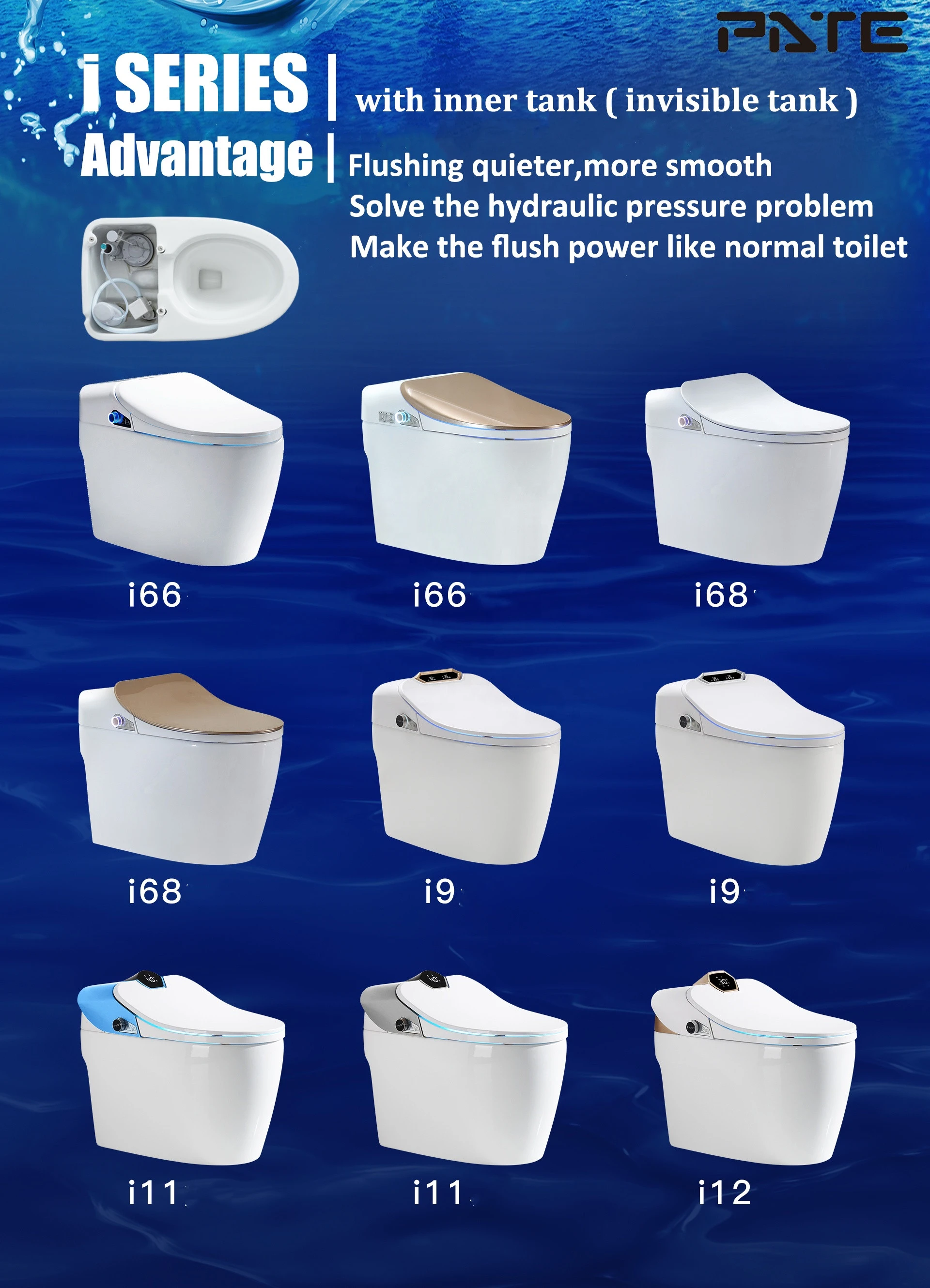 ceramic wc toilet sanitary ware smart bathroom intelligent toilet