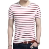 Cheap Price Men Black Colour Blocked V-neck Football T-shirt Tshirt Blank 100% Cotton Plain Tshirt Men Casual Wear OEM Cotton