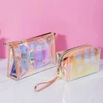 Cheap price PVC Organizer Storage toiletry Holographic Cosmetic Makeup waterproof bags