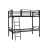 Import Cheap Price Wrought Iron Metal Bed School Industry Folding Two Decker Steel Frame Bed With Modern Design from China
