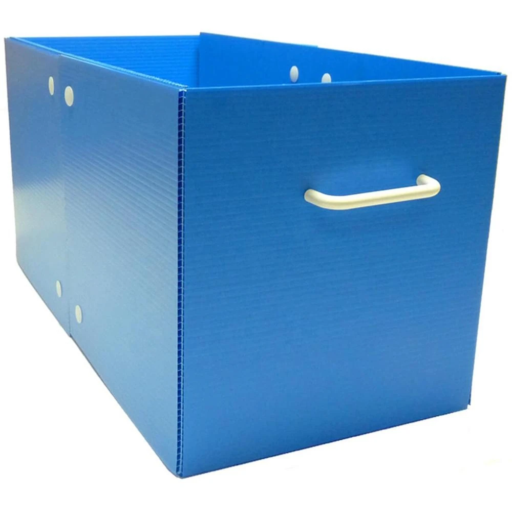 cheap printed corrugated plastic box crate