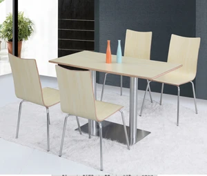 Cheap Restaurant Plywood Dining Tables Chair sets