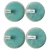 Import Chemical Free Removal Eco Friendly Mint Green Color Microfiber Makeup Remover Pads Rounds for Face Makeup from China