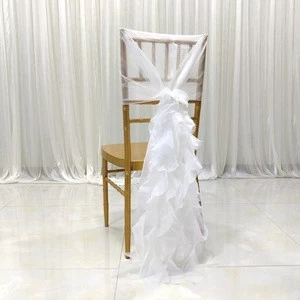 Chiffon Chair Sash Home Hotel Use Chair Back Cover Wedding Chair Decoration