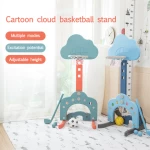 Children Kindergarten Ball Rack Portable Indoor Plastic Toys Customize Mini Basketball Hoop
