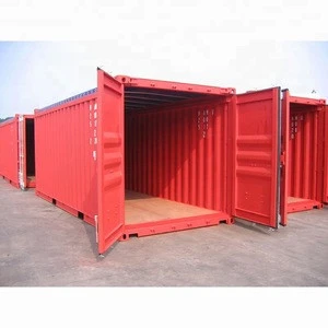 China 40ft top open dry cargo transporting shipping container with steel hard cover