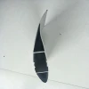 China manufacture 100mm 200mm 300mm 500mm custom powder coated or anodized oval air foil shutter aluminum profile for louver