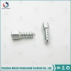 China manufacturer Silver color tungsten carbide big flat head self tapping self drilling screws