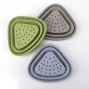 China new kitchen collapsible silicone foldable vegetable fruit washer colander strainer basket