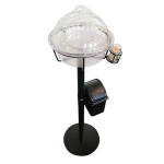 China retail display racks store shelf acrylic table stand display metal trade stand bread display rack