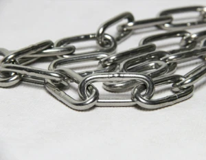 China Supply High Strength 316 or 304 Stainless Steel DIN5685l Link Chain DIN5685 Lifting Chain