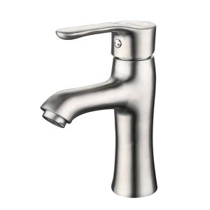 China SUS304 Stainless Steel Bathroom Wash Basin Faucet Hot Cold Water Mixer Tap Quality Bathroom Accessory Vanity Faucet