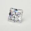 China wholesale square white loose diamonds moissanite stone for rings