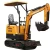 Import Chinese 1ton crawler small digger mini excavator with attachments from China