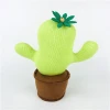 Chinese designer interior accessories furnishing home decoration green felt pot cactus toy with polyester filled