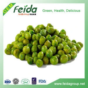 Chinese healthy crispy snacks salted green peas