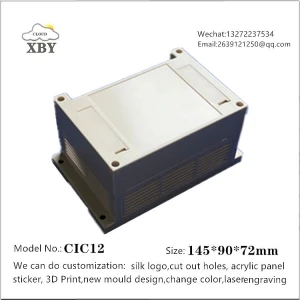 CIC12 ABS Plastic electronic plastic industrial enclosure for electronic project plastic dinrail enclosure 145*90*72mm
