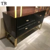 Classical dinning room antique wooden modern black sideboard buffet