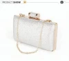 Classy glitter clutch bag luxury ladies evening bags with chain