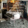 Clear Acrylic Baby Grand Piano for sale Chloris 168 silver with sliver Acrylic piano bench