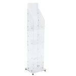 Clear Acrylic Floor Standing Magazine Rack