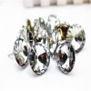 clear faceted crystal glass button for upholstery nail for sofa furniture/satellite surface sofa