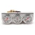 Import CNSPEED 2 52mm Chrome Panel White Face Oil Pressure Water Temperature Gauge AMP Meter Triple Gauge kit from China