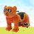 Import coin operated game machine walking animal ride on toy for kids in amusement park from China