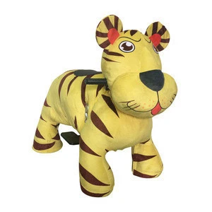 Coin operated walking electric animal ride on toy plush