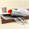 Colorful leopard printing af1 shoelaces 8 mm width 80-160cm flat shoe laces 16 colors flat fashion shoelaces for sneakers