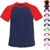 Colorful Men&#39;s Baseball Shirts OEM Jersey Regular T-Shirt Team Sports Varsity Base Ball Uniform Tee
