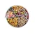 Import Colourful flower shape Food Grade Wheat straw plastic food container box Nuts Dried fruit plate snaker candy tray with lid from China