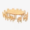 Combination fan-shaped desk Children study tables