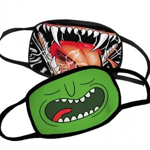 Comfortable sublimated polyester face-mask spandex material fashion party mask for kids &amp; adults