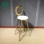 Import Commercial furniture bar stool with round back royal gold high bar chair from China