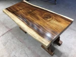 Commercial Metal Leg Restaurant Furniture Table Wooden Restaurant Dining Table