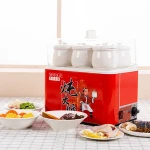 Commercial soup cooker slow cooking new look with 12 ceramic pots in 1