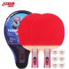 Composite Printed Racquet Table Tennis Set 4 Bat 6 Ping-pong Balls Custom Wholesale Pingpong Paddle Set With Retractable Net Bag